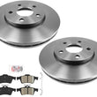 Rear Performance Carbon Brake Rotors Ceramic Pads For Ford Focus 2012-2018