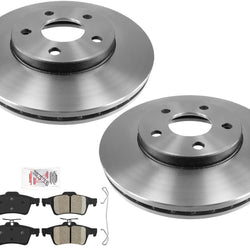 Rear Performance Carbon Brake Rotors Ceramic Pads For Ford Focus 2012-2018