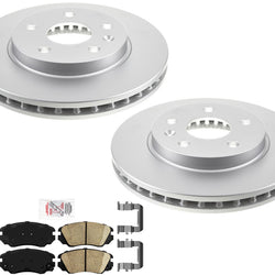 AmeriPro GEO Coated Brake Rotor & Ceramic Pads For Buick Regal 11-17 W/ 296MM