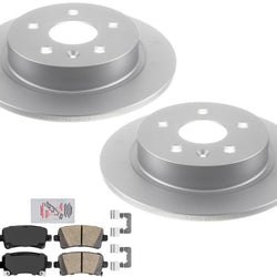 AmeriPro Rear Coated Brake Rotor & Ceramic Pads For Buick Regal 11-17 W/ 292MM