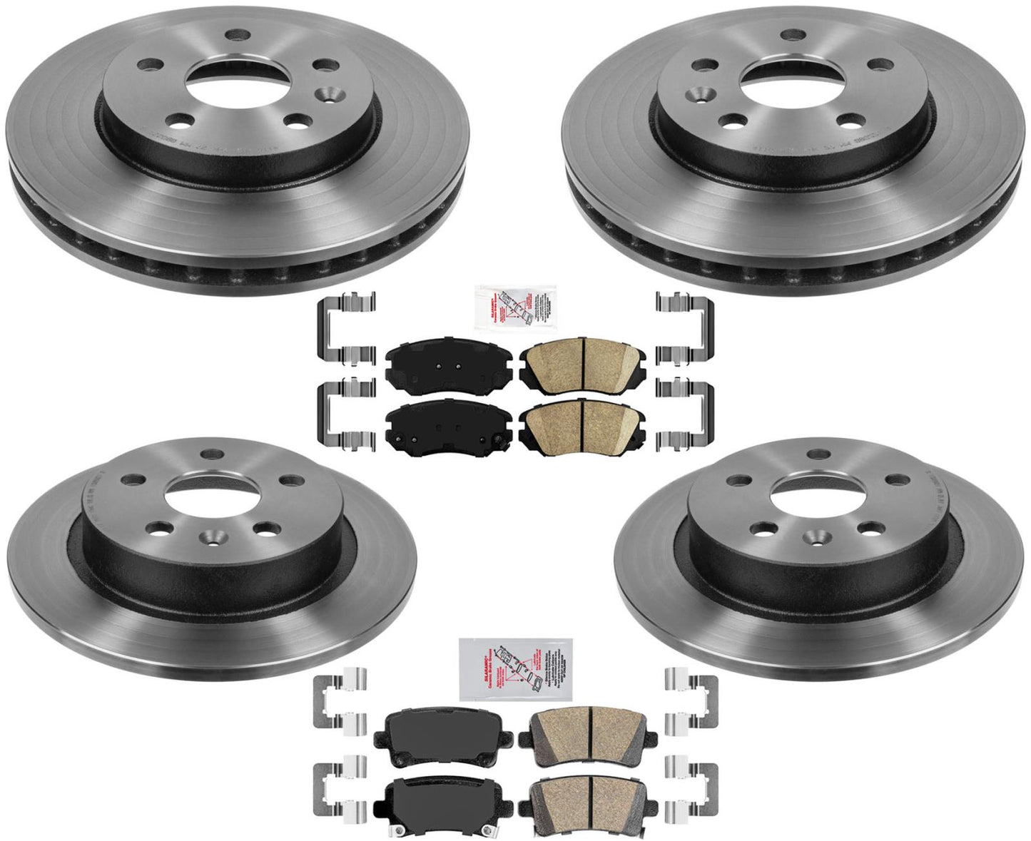 Performance Carbon Disc Brake Rotor Ceramic Pads For Buick Regal 11-17 W/ 296MM