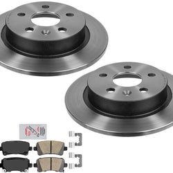 Performance Carbon Rear Rotor & Ceramic Pads For Buick Regal 11-17 W/ 292MM