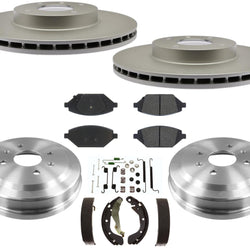 Improved Coated Brake Rotors Ceramic Pads for Chevrolet Spark Gas 2016-2021