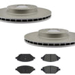 Improved Coated Brake Rotors Ceramic Pads For Chevrolet Spark Gas 2016-2022