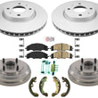 Front Disc Brake Rotors Ceramic Pads Drums Bearings Shoes For Focus 09-11 2.0L