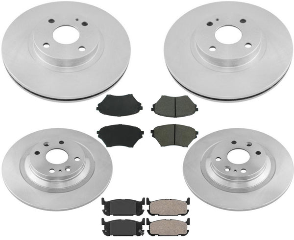 Brake Rotors & Brake Pads For Mazda Miata MX-5 2003-2005 W/ Sport Suspension