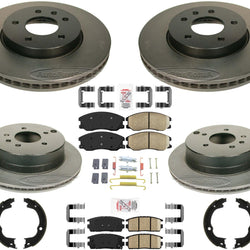 Performance Disc Brake Rotors Ceramic Pads For Chevrolet Captiva Sport 2008-15