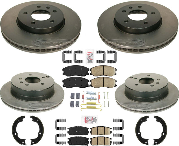 Performance Disc Brake Rotors Ceramic Pads For Chevrolet Captiva Sport 2008-15