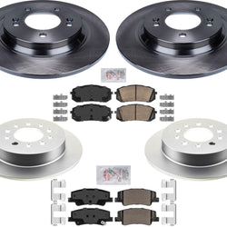 Coated Disc Brake Rotors Ceramic Pads For Hyundai Sonata 2020-2023 SE & SEL