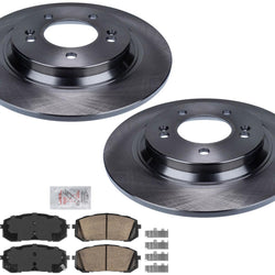 Frt Coated Brake Rotors Ceramic Pads For Hyundai Sonata 2020 2021 22 2023 SE SEL
