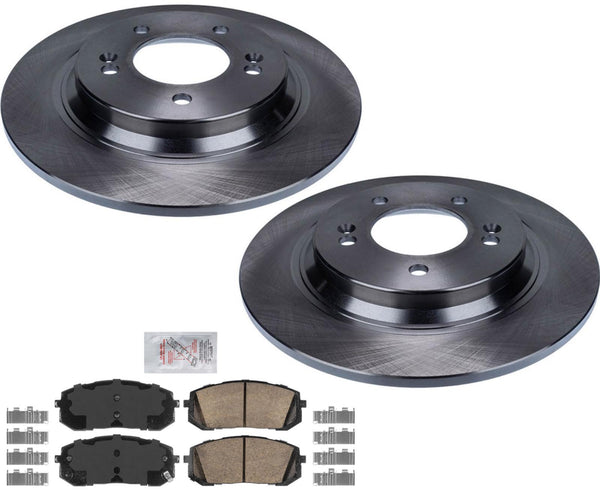 Frt Coated Brake Rotors Ceramic Pads For Hyundai Sonata 2020 2021 22 2023 SE SEL