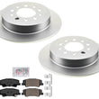 Rear Coated Brake Rotors & Ceramic Pads For Hyundai Sonata 2020-2023 SE & SEL