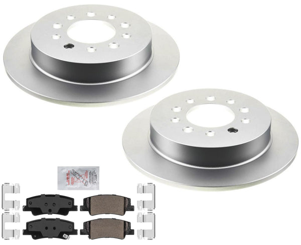 Rear Coated Brake Rotors & Ceramic Pads For Hyundai Sonata 2020-2023 SE & SEL