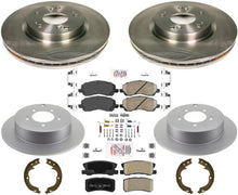 Rotores de freno de disco y pastillas de freno para Mitsubishi Outlander 2010-2012 con tercera fila
