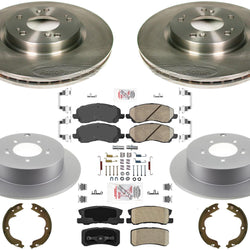 Rotores de freno de disco y pastillas de freno para Mitsubishi Outlander 2010-2012 con tercera fila