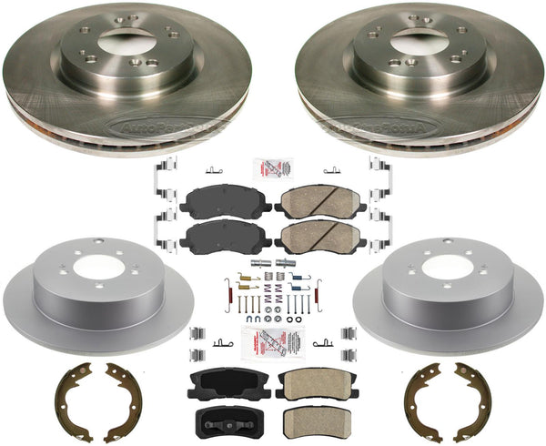 Rotores de freno de disco y pastillas de freno para Mitsubishi Outlander 2010-2012 con tercera fila
