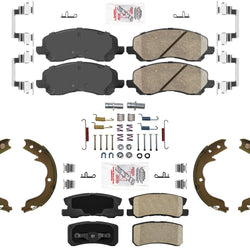 AmeriBRAKES Ceramic Brake Pads For Mitsubishi Outlander 2010-2012 W/ 3rd Row