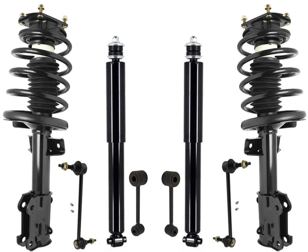 Front Struts Rear Shocks & Sway Bar Links W/ 22 MM Sway Bar For Mustang 11-2014