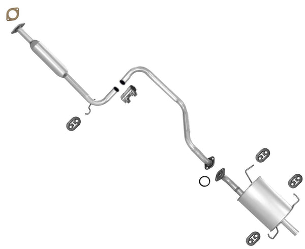 Resonator & Muffler Exhaust System For Sentra 1.6L 1995-1996 Federal Emissions