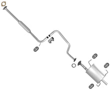 Sistema de escape con resonador y silenciador para emisiones de California Sentra 1.6L 95-1996