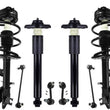 Front Struts Rear Complete Shocks & Links For Murano 09-2014 Front Wheel Drive