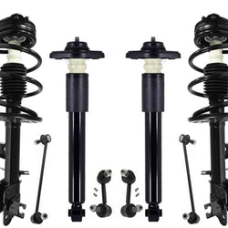 Front Struts Rear Complete Shocks & Links For Murano 09-2014 Front Wheel Drive