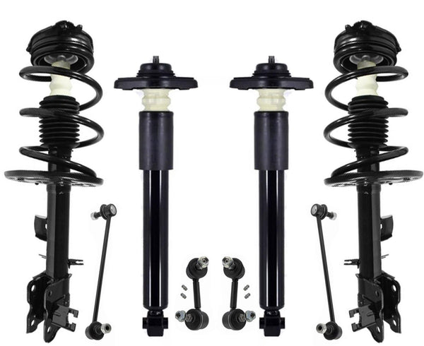 Front Struts Rear Complete Shocks & Links For Murano 09-2014 Front Wheel Drive