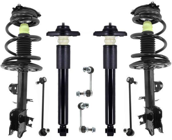 Front Struts Rear Complete Shocks & Links For Nissan Murano 3.5L 2015-2024