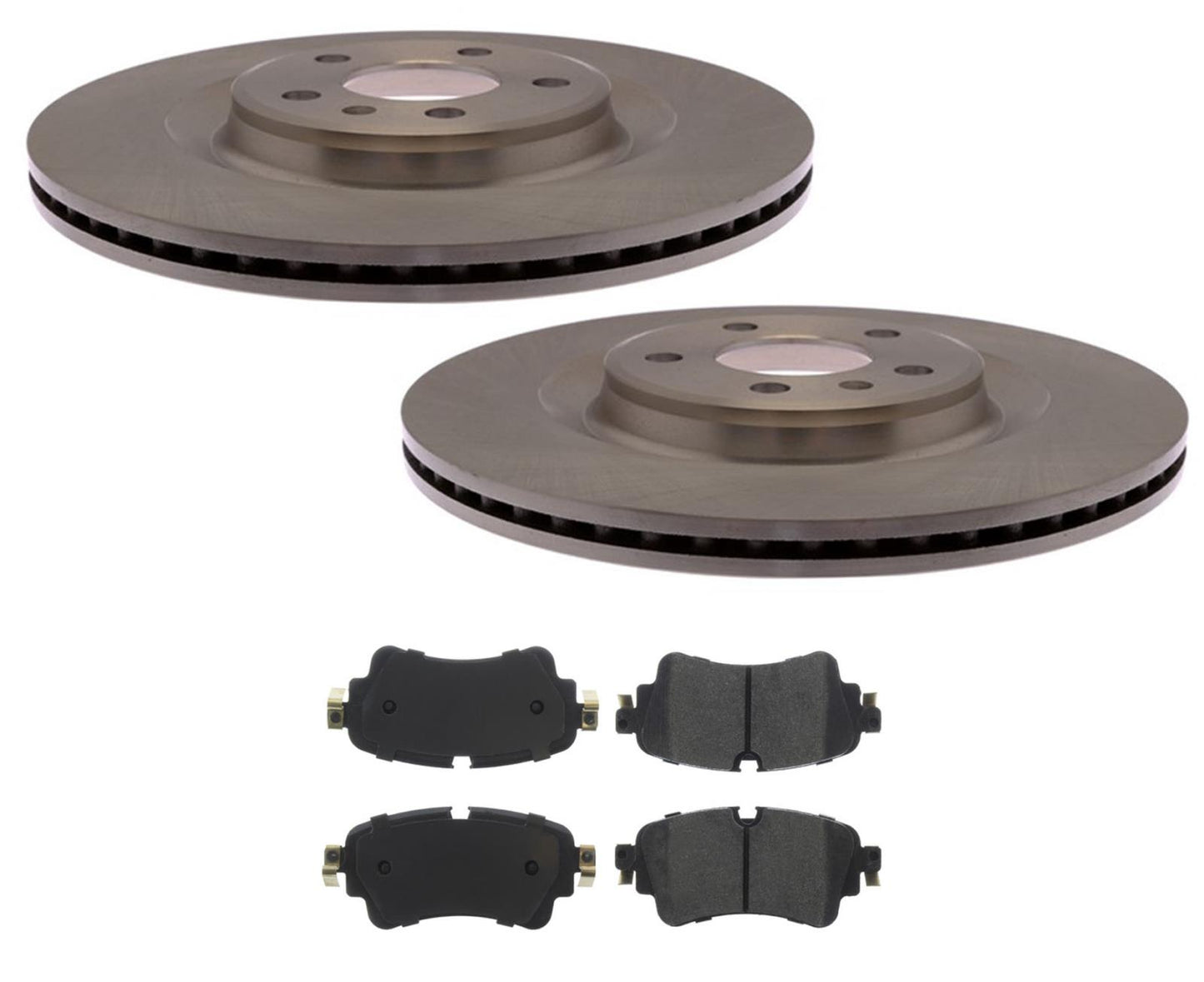 Rear Premium Disc Brake Rotors & Ceramic Disc Brake Pads For Audi Q5 2018-2022