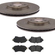 Rear Premium Disc Brake Rotors & Ceramic Disc Brake Pads For Audi Q5 2018-2022