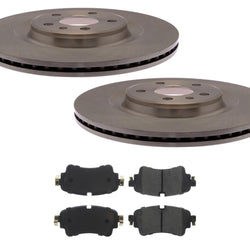 Rear Premium Disc Brake Rotors & Ceramic Disc Brake Pads For Audi Q5 2018-2022