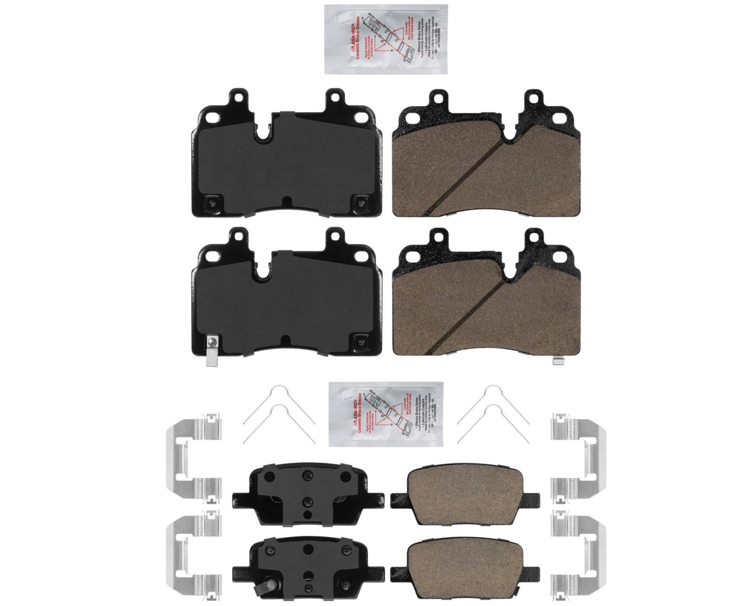 AmeriPro Pastillas de freno de disco de cerámica delanteras para Cadillac CT6 19-20 con código J55 ROP