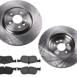 Front Disc Brake Rotors & Disc Brake Pads For Jaguar XE 2017-2020 with 325MM
