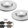 GEO Performance Disc Brake Rotors & Brake Pads For Land Rover LR2 2008-2015