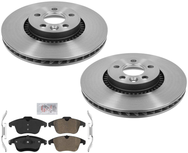OE Style Carbon Disc Brake Rotors & Brake Pads For Land Rover LR2 2008-2015