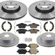 Front & Rear Carbon Disc Brake Rotors Brake Pads For Land Rover LR2 2008-2012