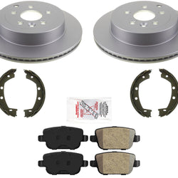 Rear OE Style Carbon Disc Brake Rotors Brake Pads For Land Rover LR2 2008-2012