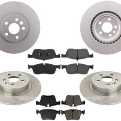 For Range Rover Evoque 2016-2019 F&R Disc Brake Rotors & Ceramic Brake Pads