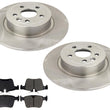 For Range Rover Evoque 2016-2019 Rear Disc Brake Rotors Ceramic Brake Pads