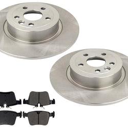 For Range Rover Evoque 2016-2019 Rear Disc Brake Rotors Ceramic Brake Pads