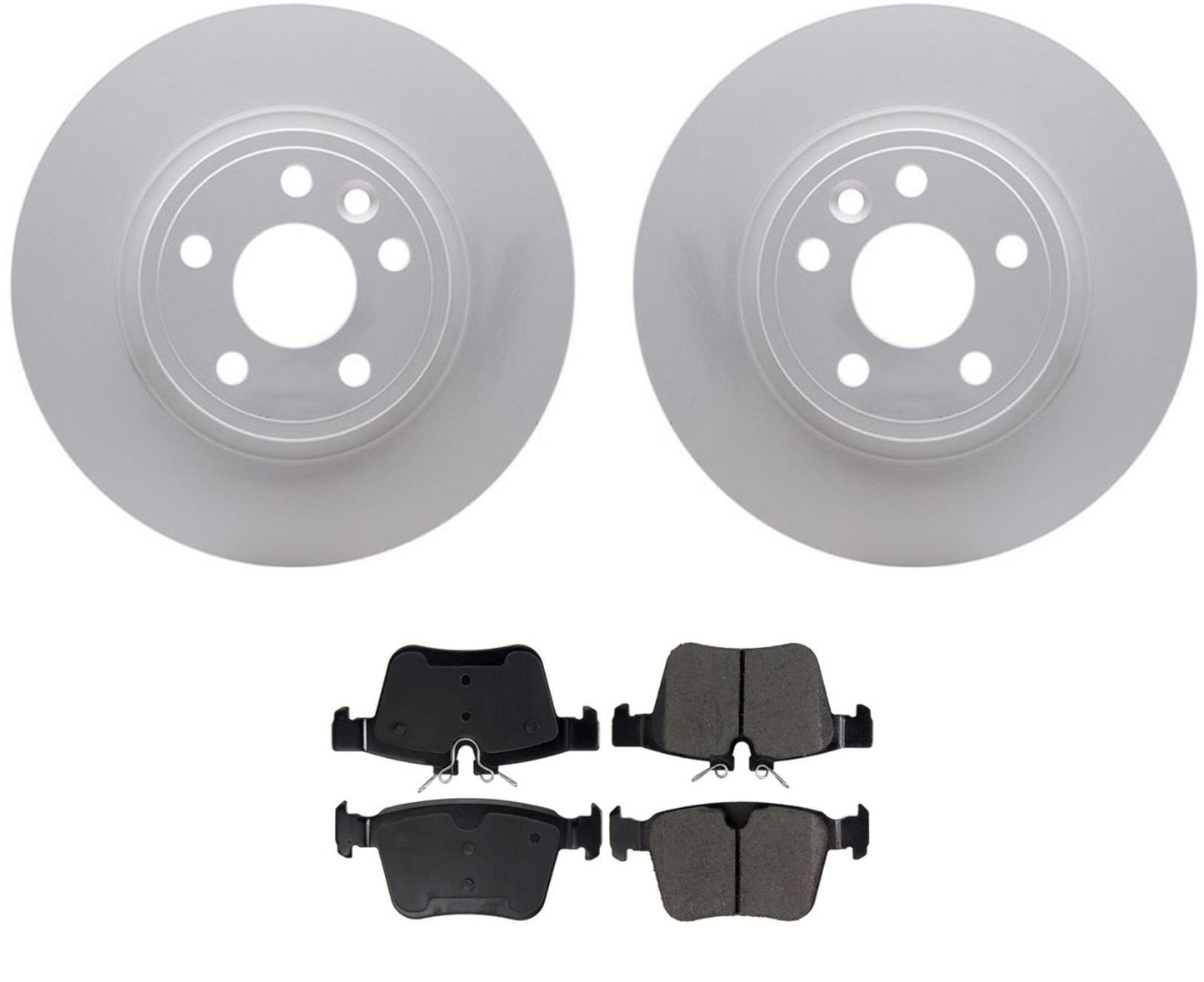 For Land Rover Discovery Sport 2015-2019 Rear Brake Rotors Ceramic Brake Pads