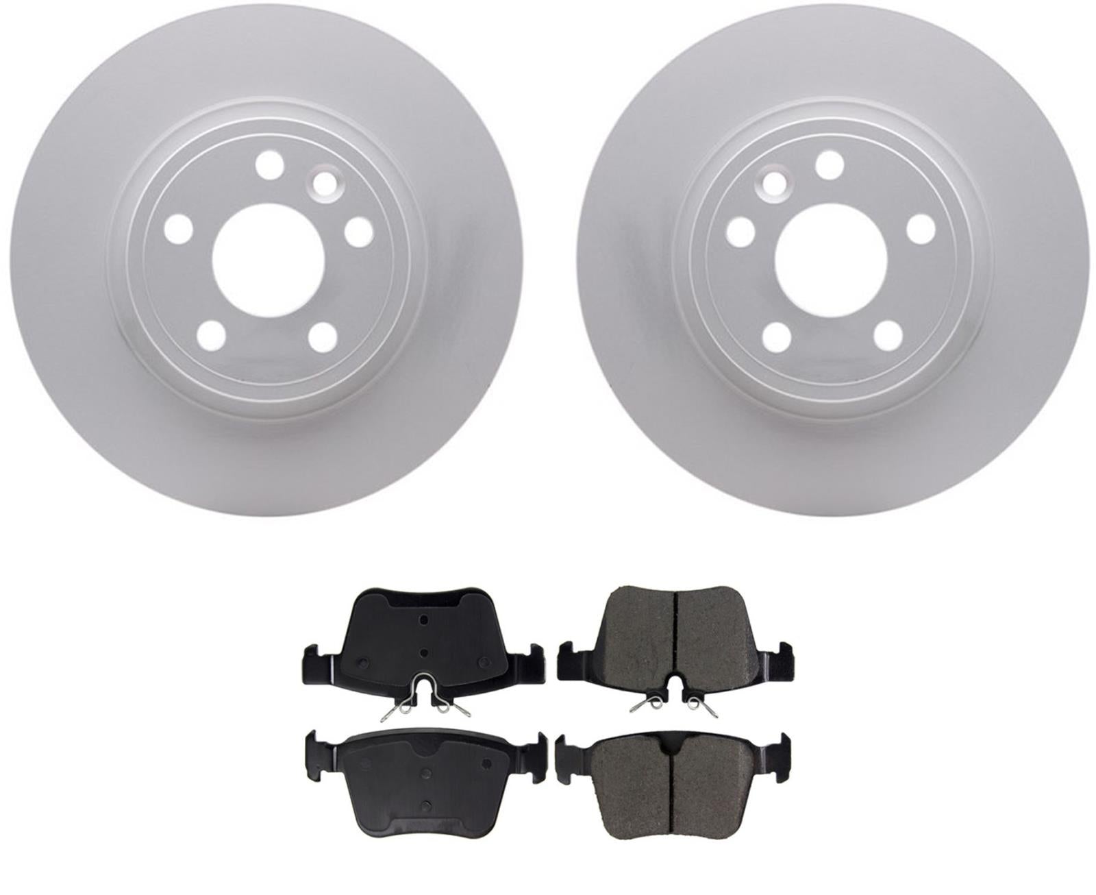 For Land Rover Discovery Sport 2015-2019 Rear Brake Rotors Ceramic Brake Pads