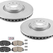 For Volkswagen Atlas 2018-2023 Front Disc Brake Rotors Disc Brake Pads Coated