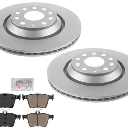for Volkswagen Atlas 2018-2023 Rear Disc Brake Rotors Ceramic Disc Brake Pads