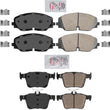 for Volkswagen Atlas 2018-2023 Front + Rear AmeriPRO Ceramic Disc Brake Pads