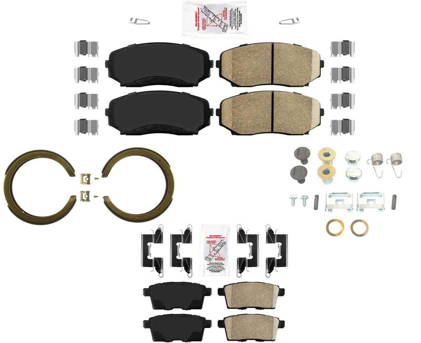 Pastillas de freno de disco de cerámica, herrajes para zapatos de estacionamiento para Mazda CX-7 CX7 07-12