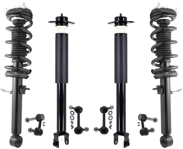 Front Complete Struts Rear Complete Shocks & Links For Nissan 370Z 2009-2020