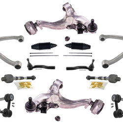 Brazos de control delanteros superiores e inferiores, varillas de amarre y enlaces para Nissan 370Z 2009-2020