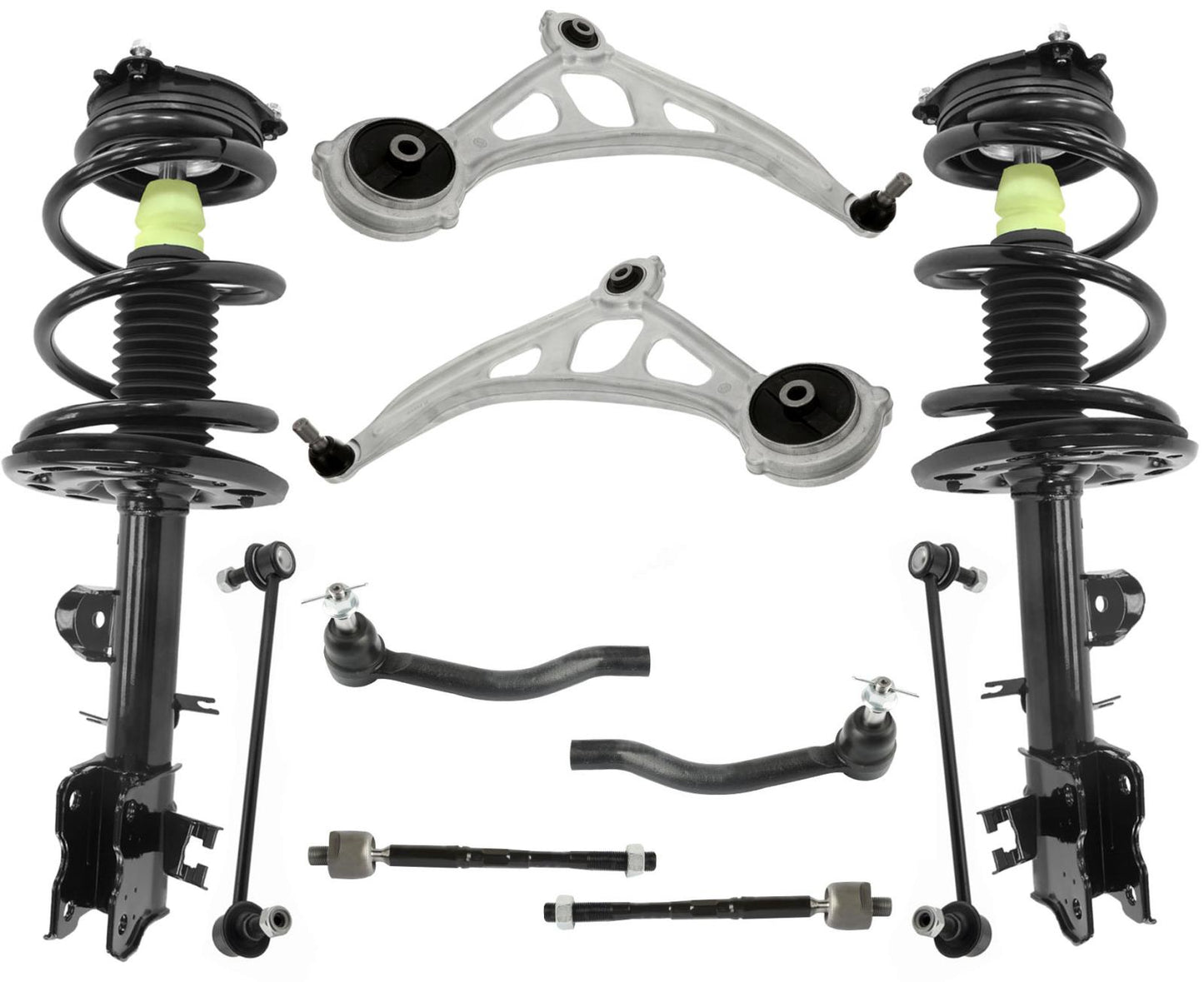 Front Struts Control Arms Tie Rods & Links For Nissan Murano 3.5L 2015-2022