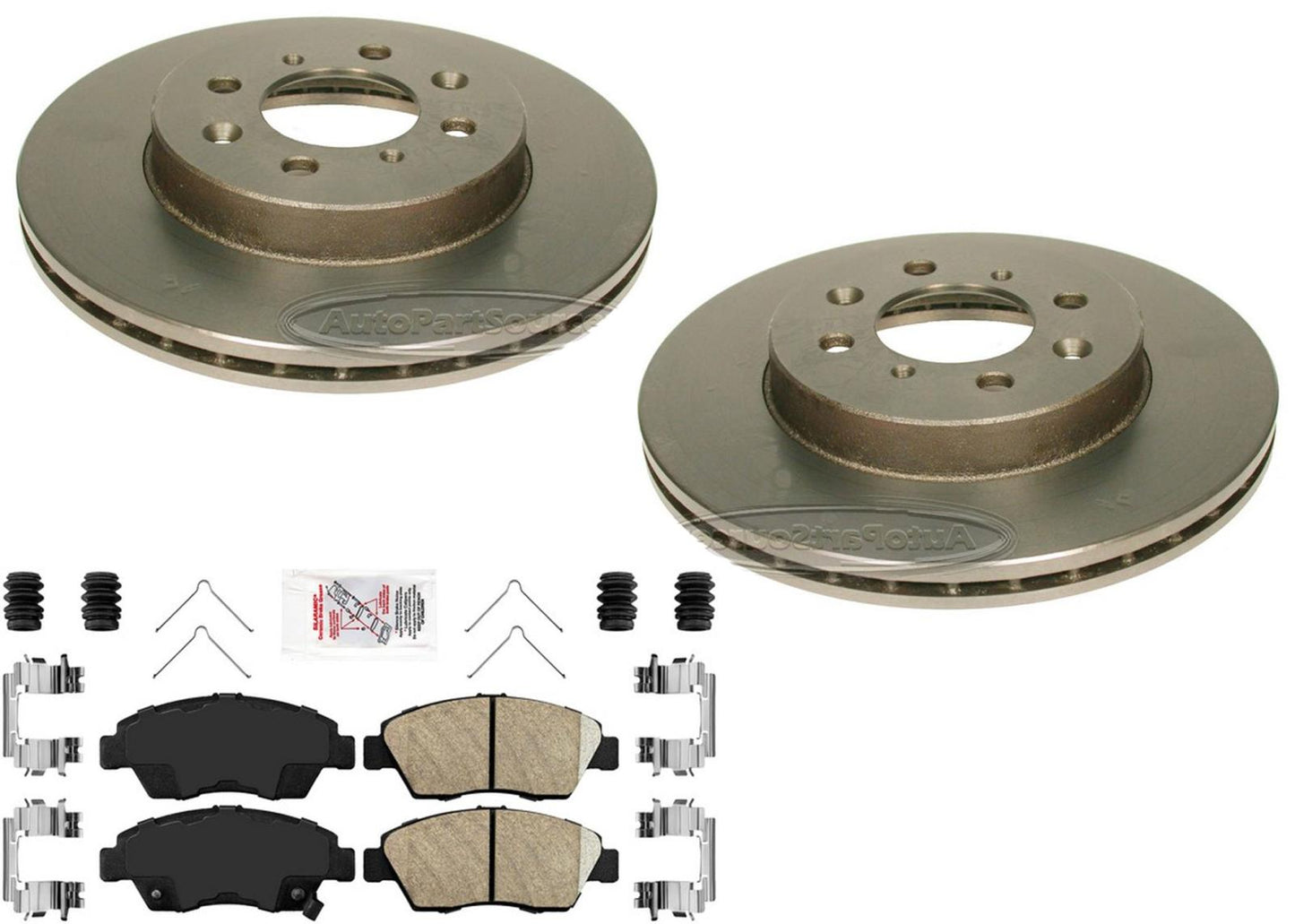 Para Honda Civic Si 2.0 2002-2003 Rotores de freno delanteros de carbono de alto rendimiento con pastillas
